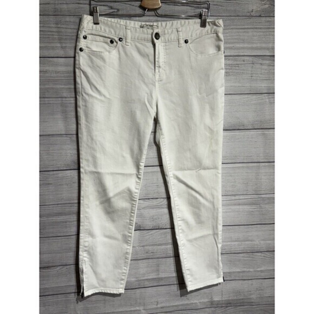 Free People Zip Ankle Straight Leg Jeans Stretch Size 31